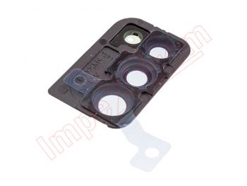 Embellecedor negro "Prism Crush Black" con lente de cámaras traseras para Samsung Galaxy A41, SM-A415